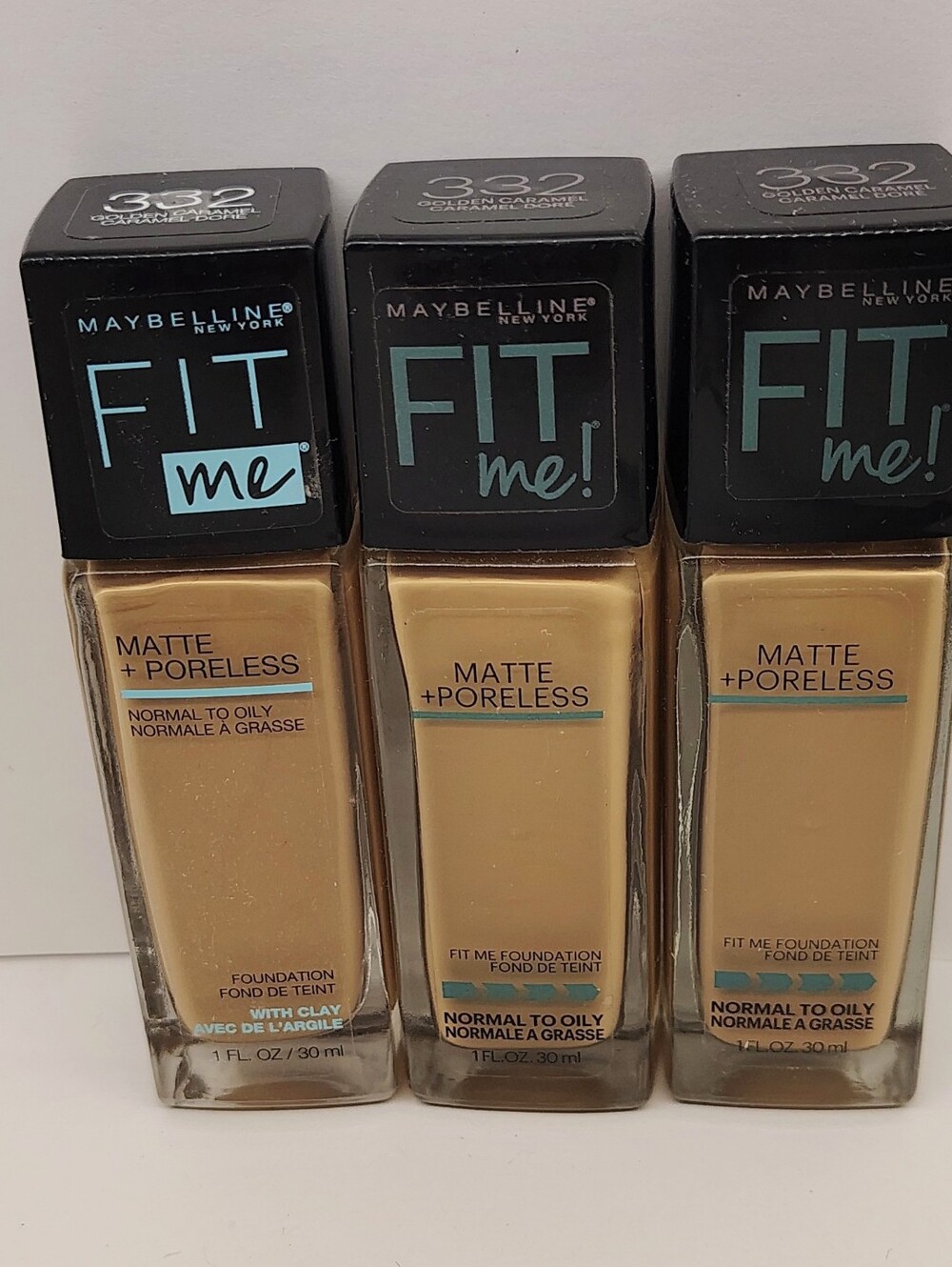Maybelline Fit Me Matte + Poreless Foundation - Warm Medium (332) New Makeup